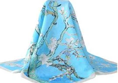 100% μεταξωτά υφάσματα Custom Design Ψηφιακό εκτύπωσης Silk Pashmina